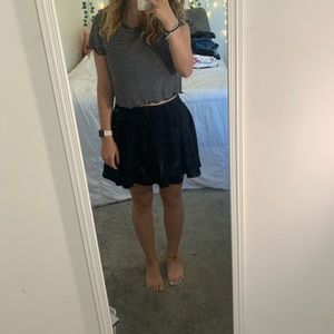 Black skater skirt